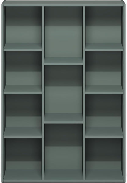 Furinno LUDER Book Shelf, 11-Cube Bookshelf, Reversible Bookcase, 9.4 x 29.1 x - Image 7