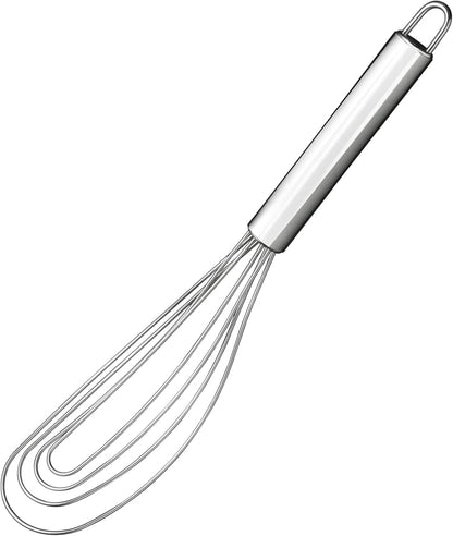 10.63" Stainless Steel Flat Whisk, Egg Beater by Tafond