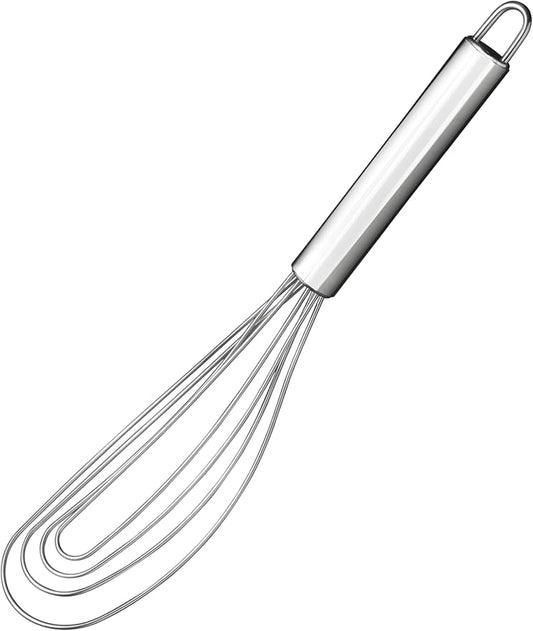 10.63" Stainless Steel Flat Whisk, Egg Beater by Tafond