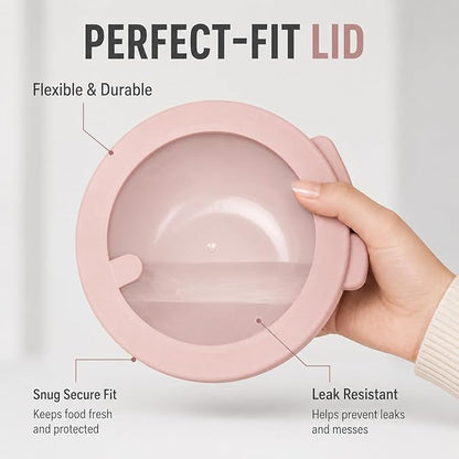 Mixing Bowls with Lids, 8-Piece Airtight Leak-Proof Nesting BPA-Free Bowl Set - Image 3