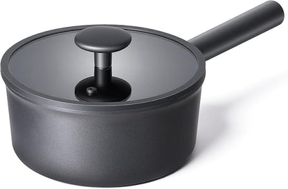 JEETEE Titanium Sauce Pan with Lid, 1.5 QT Non Stick Cooking Pots, Oven & by JEETEE
