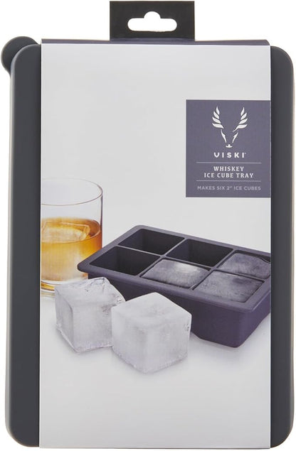 Viski Ice Cube Tray with Lid, Easy Release Large Silicone Mold, 2 Inch Ice Cubes - Image 8