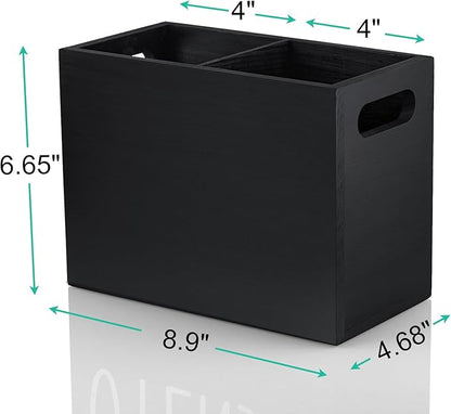 ALELION Black Utensil Holder for Kitchen Counter - Image 7