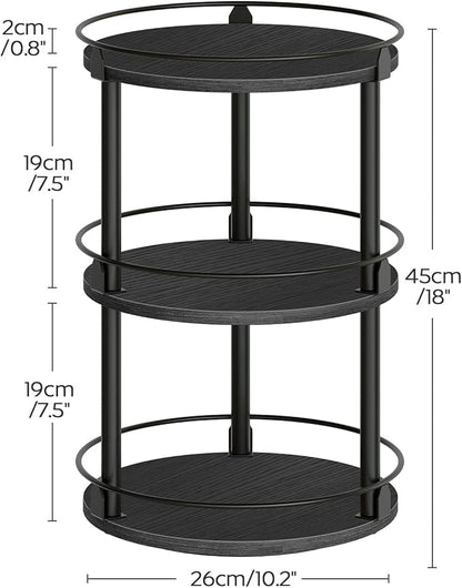 YATINEY Spice Rack, 3 Tier Turntable Organizer - Image 7
