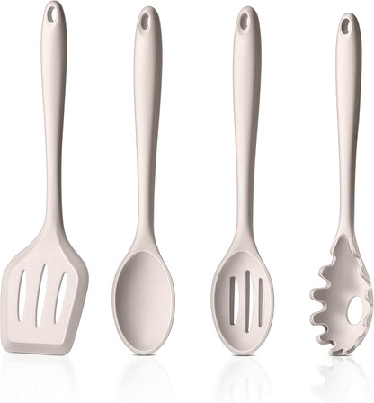 LIANYU 4Pcs Kitchen Utensils Set, Food-Grade Silicone Cooking Utensils by LIANYU