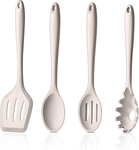 LIANYU 4Pcs Kitchen Utensils Set, Food-Grade Silicone Cooking Utensils by LIANYU