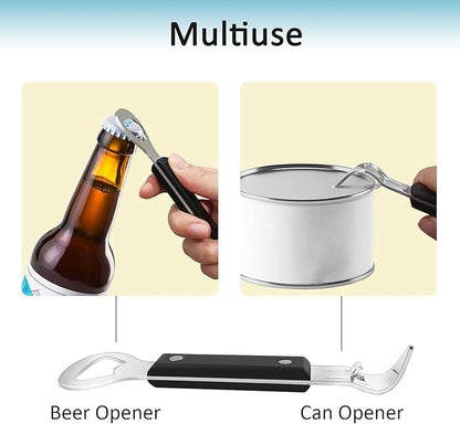 Can Punch Opener Little Cook Stainless Steel Can & Bottle Opener, Manual 2 in 1 - Image 3