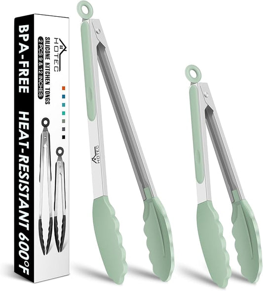 Hotec Premium Stainless Steel Locking Kitchen Tongs by Hotec