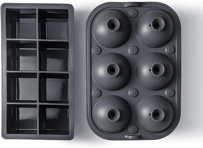 Ice Cube Molds – Large Silicone Ice & Sphere Mold Combo - Image 6