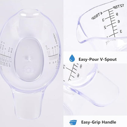 4 Pack Small Measuring Cups, 2oz/60ml Mini Measuring Cup - Image 5