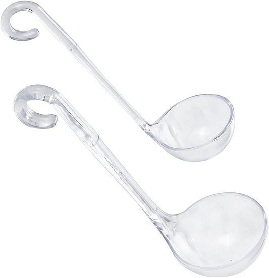 Chef Craft Plastic Dressing and Sauces Ladles, 1 Ounce 5.5 Inch and 2 Ounce 6 by ChefCraft