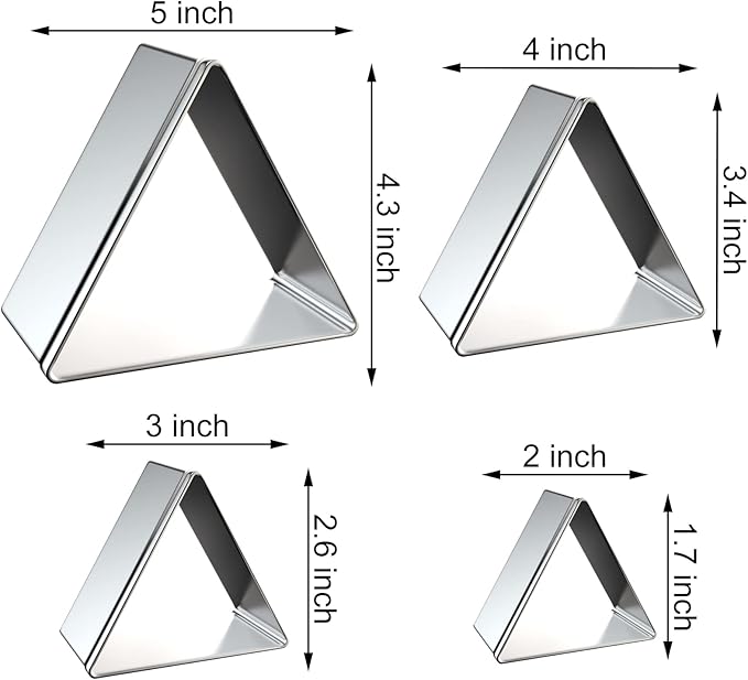 Equilateral Triangle Cookie Cutter Set Large - Image 2