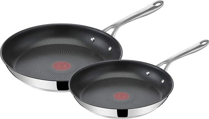 T-Fal x Jamie Oliver Nonstick Coated Stainless Steel Pans 9.5" & 11", Induction by T-falbrand