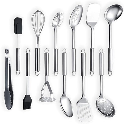 Berglander Cooking Utensil Set 12 Piece Stainless Steel Kitchen Tool Set by Berglander