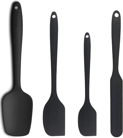 4 Pcs Silicone Spatula, Food Grade Rubber Spatula, Spatulas Silicone Heat by Unknown