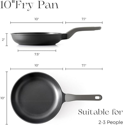 PRICUSIS Nonstick Frying Pan, 8/10/12 Inch Skillet - Image 7
