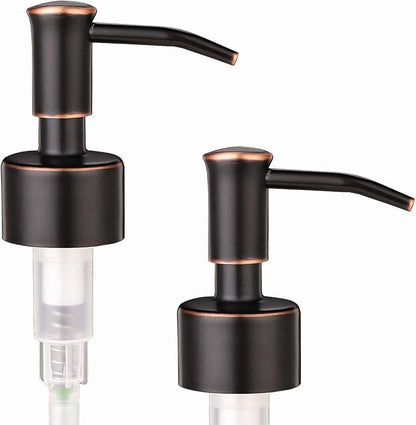 2 Pack Thick Clear Glass Pint Jar Soap Dispenser - Image 5