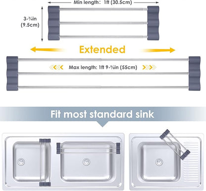 Tomorotec Adjustable Over-The-Sink Kitchen Rack - Image 4