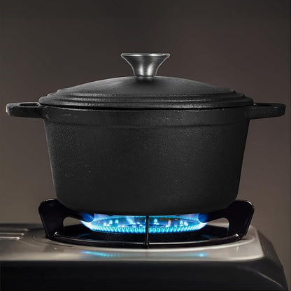 COMMERCIAL CHEF 3.4 Quart Cast Iron Dutch Oven - Image 7