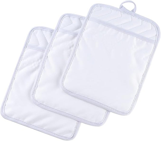 Anyi Pot Holders and Oven Mitts 7" X 9" Heat Resistant Pocket Pot Holder Set by Unknown