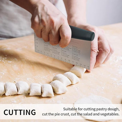 Stainless Steel Dough Bench Scraper & Chopper, Pastry Cutter - Image 5