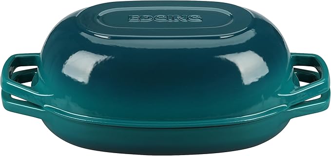 EDGING CASTING Enameled Cast Iron Oval Dutch Oven Pot - Image 8