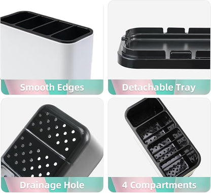 LIBODOUR Utensil Holder, Stainless Steel Caddy Counter, Spoon holder, 4 - Image 5
