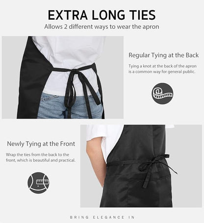 Syntus 4 Pack Adjustable Bib Apron - Image 6