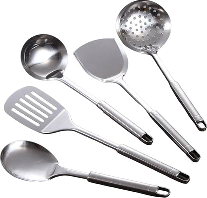 Stainless Steel Cooking Utensils Set, Wok Utensils Set Include Wok Ladle - Image 7