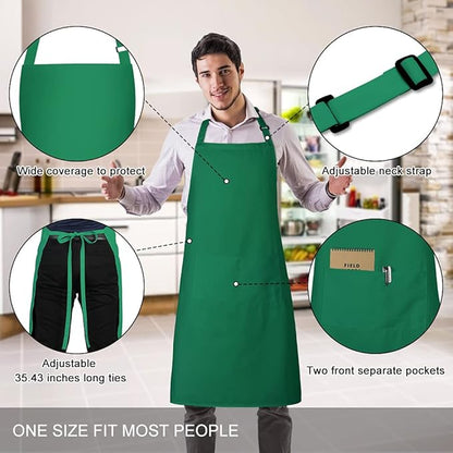 Jubatus 2 Pack 100% Cotton Aprons - Image 2