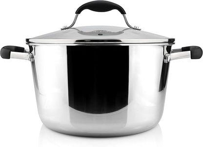 AVACRAFT 18/10 Tri-Ply Stainless Steel 5 Quart Dutch Oven Pot by AVACRAFT