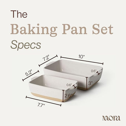 Mora Ceramic Set of 2 Baking Dishes - Image 2