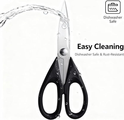 Multipurpose Kitchen Shears, 8.7" Professional Heavy-Duty Scissors, Dishwasher - Image 3
