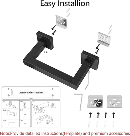 FEILERN Toilet Paper Holder, Wall Mounted Post Pivoting Square Tissue Holders - Image 9