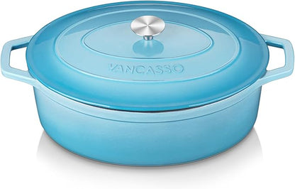 vancasso Enameled Cast Iron Dutch Oven, 9.3 Quart Dutch Oven Pot by vancasso