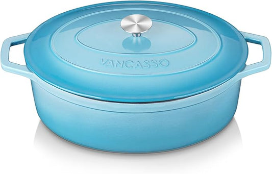 vancasso Enameled Cast Iron Dutch Oven, 9.3 Quart Dutch Oven Pot by vancasso