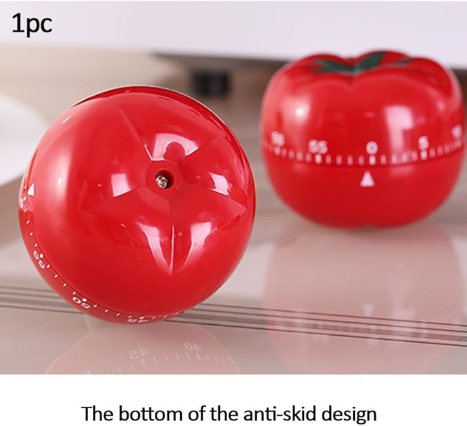 1Pcs Kitchen 60 Minutes Timer, 360 Degree Rotating Tomato Shaped Alarm Timer - Image 6