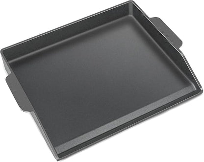 Cast Iron Griddle for Gas Grill Stove Top Plate Universal Flat Griddle Insert Stovetop Skillet Charcoal Electric Range Oven Large Cooking Pan Replacement Outdoor Camp Camping Part 23" x 16"