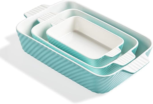 Sweejar Ceramic Baking Dish Set, Cake Baking Dish by Sweejarco1949