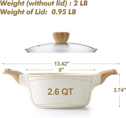 SENSARTE Ceramic Nonstick Stock Pot - Image 6
