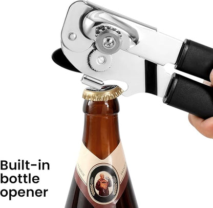Can Opener Manual with Magnet Lift, Heavy Duty Handheld Smooth Edge Can Tin - Image 4