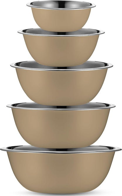 WHYSKO Meal Prep Stainless Steel Mixing Bowls Set, Refrigerator, and Kitchen - Image 2
