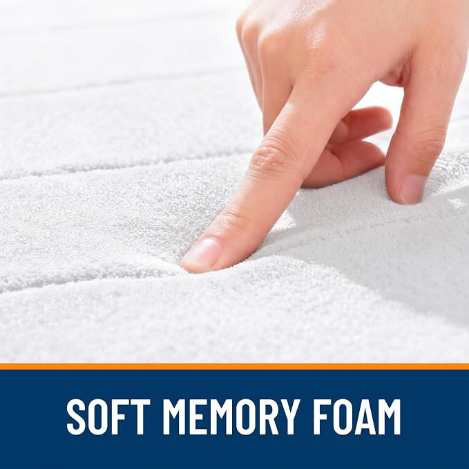 OLANLY Memory Foam Long Bathroom Rugs Runner 59x24, Super Soft Absorbent Bath - Image 5