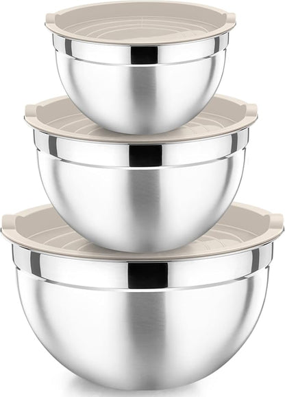 P&P CHEF Khaki Mixing Bowls by PPCHEF