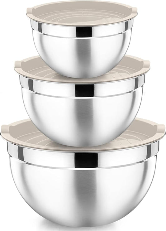 P&P CHEF Khaki Mixing Bowls by PPCHEF