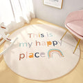 Poowe Round Kids Playroom Rug by Poowe