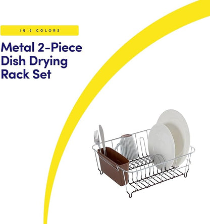 Dish Drying Rack & Cutlery Holder 2 Piece Set - Image 2