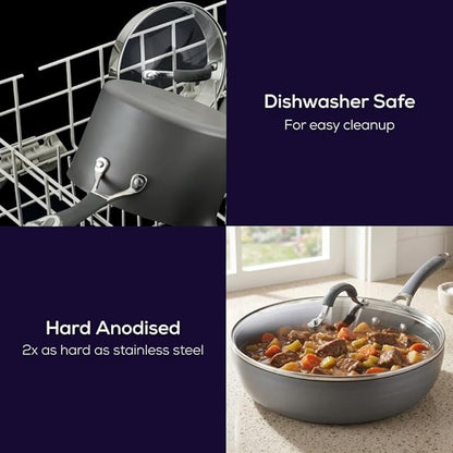 Circulon Radiance Deep Hard Anodized Nonstick Frying Pan /Skillet - Image 5