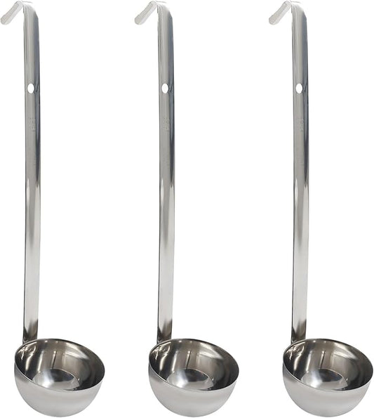 3 Oz Stainless Steel Ladle, Portioning and Serving Soup and Stew in Restaurants by Auvotuis