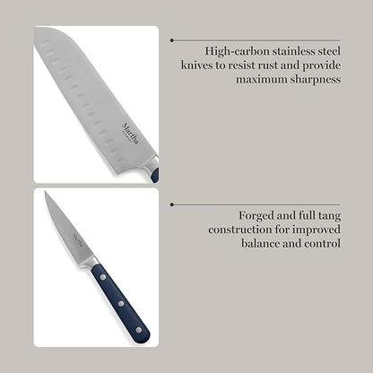 MARTHA STEWART Eastwalk 14 Piece High Carbon Staineless Steel Cutlery Set w/ABS - Image 4